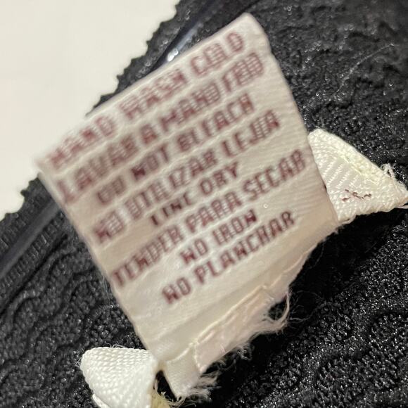 Sans Souci Fit and Flare Structured Strapless Dress - Black/Gold - Medium - Picture 13 of 16